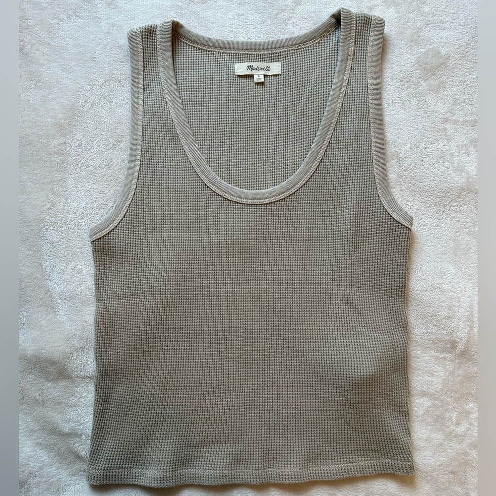 Madewell light green/gray tank top. Size Small.